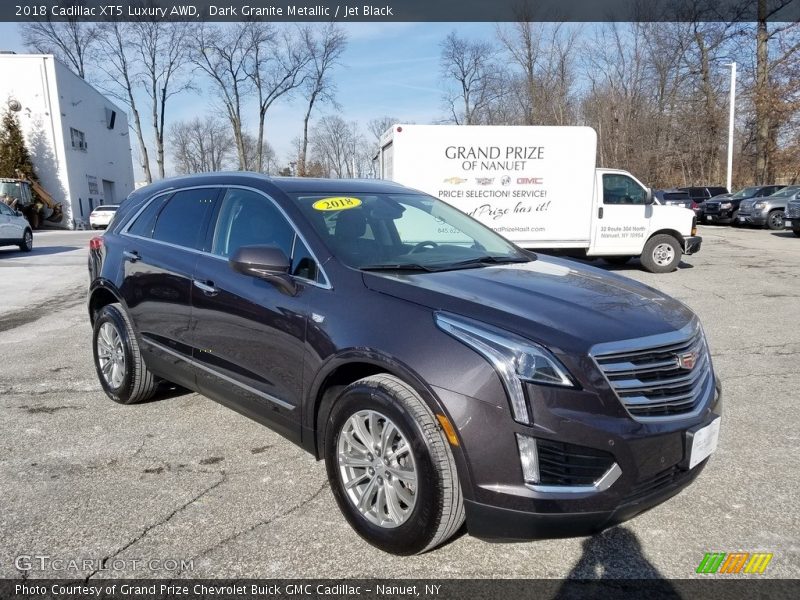 Dark Granite Metallic / Jet Black 2018 Cadillac XT5 Luxury AWD