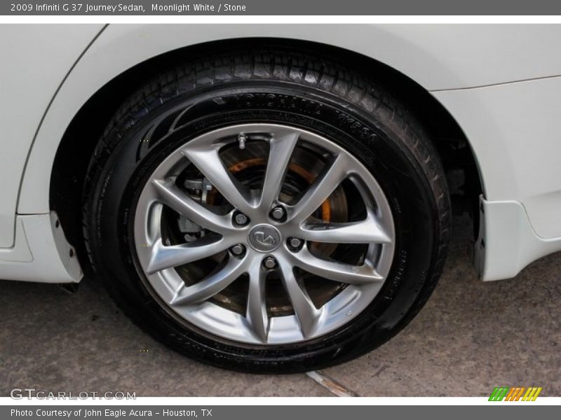 Moonlight White / Stone 2009 Infiniti G 37 Journey Sedan