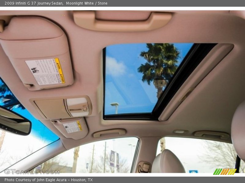 Moonlight White / Stone 2009 Infiniti G 37 Journey Sedan