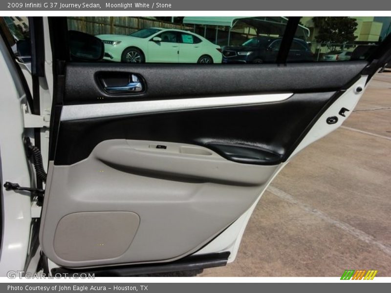 Moonlight White / Stone 2009 Infiniti G 37 Journey Sedan