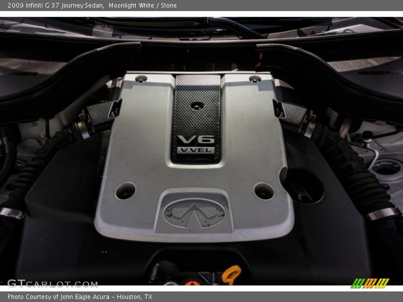 Moonlight White / Stone 2009 Infiniti G 37 Journey Sedan