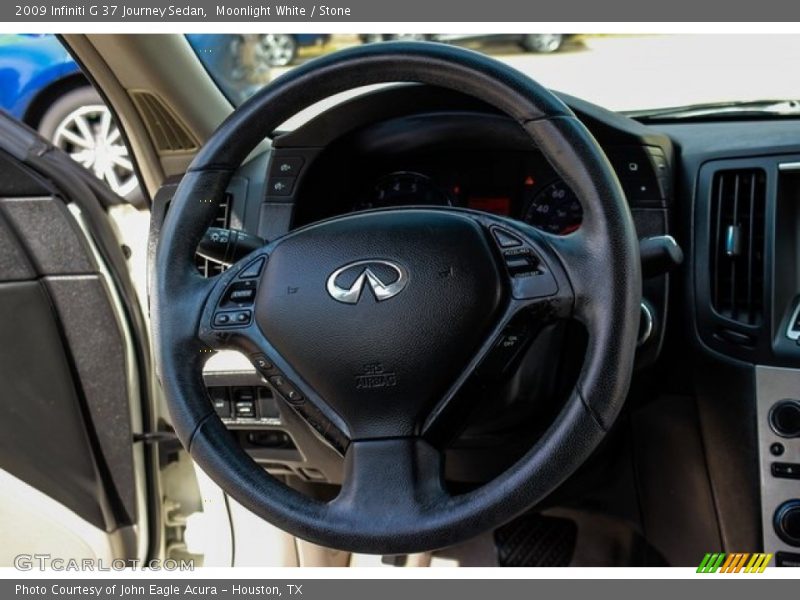 Moonlight White / Stone 2009 Infiniti G 37 Journey Sedan