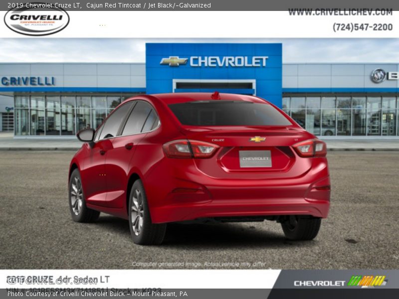 Cajun Red Tintcoat / Jet Black/­Galvanized 2019 Chevrolet Cruze LT
