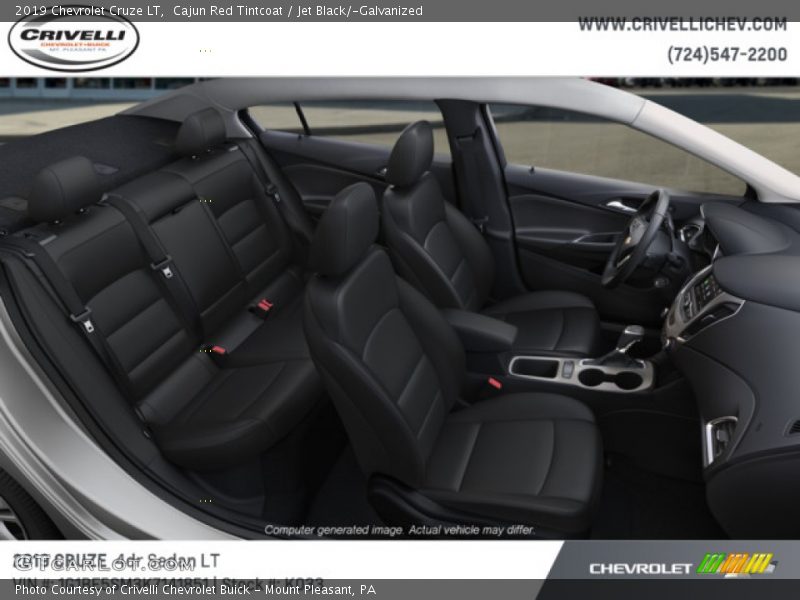 Cajun Red Tintcoat / Jet Black/­Galvanized 2019 Chevrolet Cruze LT