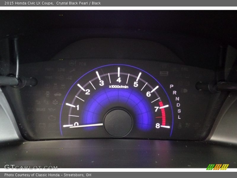 Crystal Black Pearl / Black 2015 Honda Civic LX Coupe