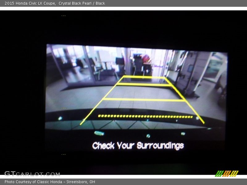 Crystal Black Pearl / Black 2015 Honda Civic LX Coupe