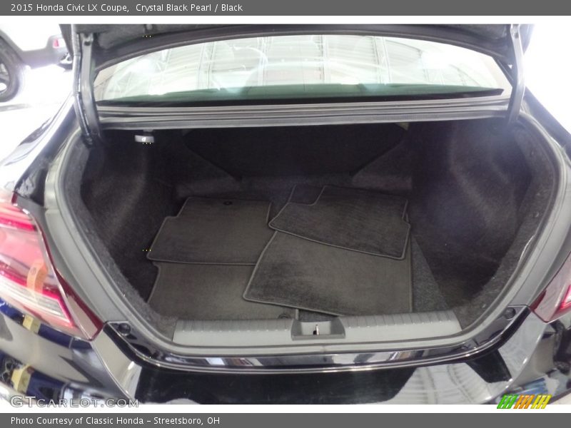 Crystal Black Pearl / Black 2015 Honda Civic LX Coupe