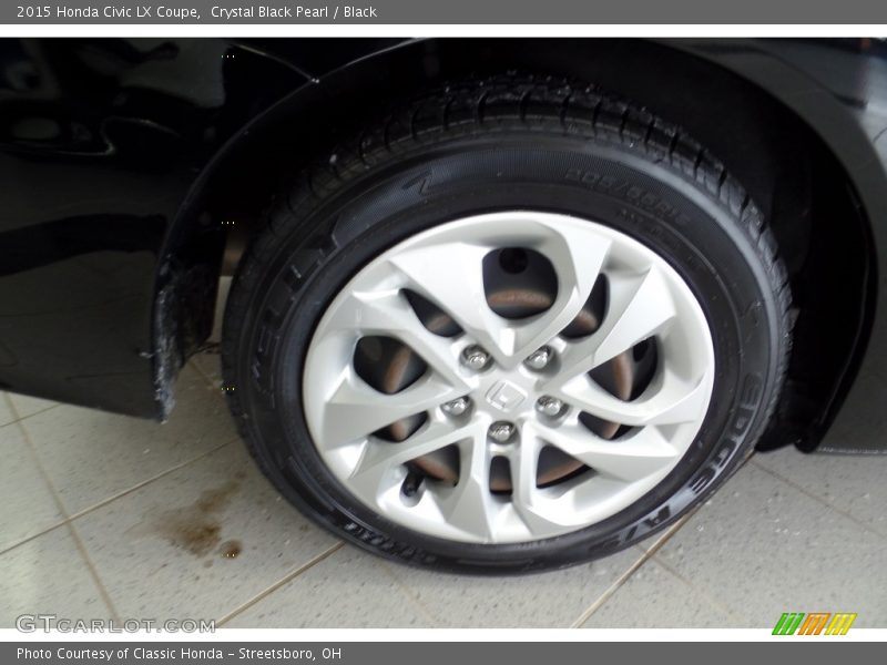 Crystal Black Pearl / Black 2015 Honda Civic LX Coupe