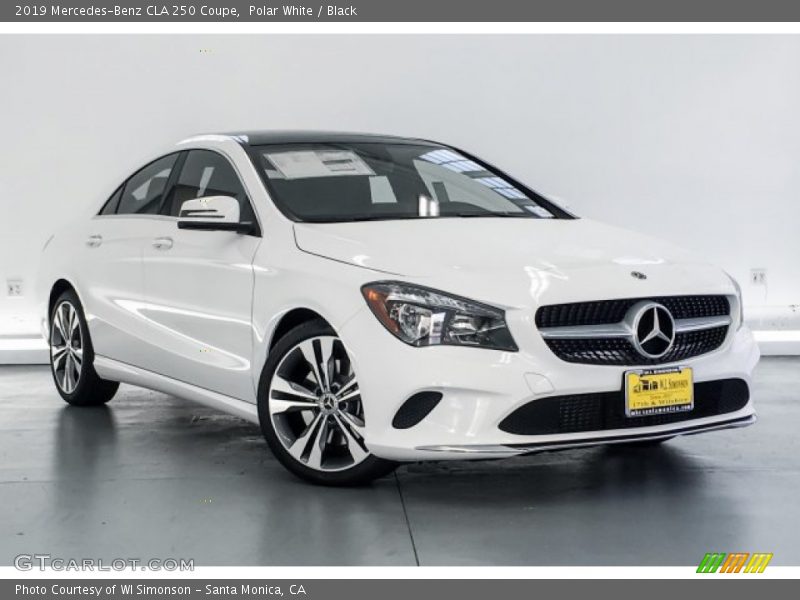 Polar White / Black 2019 Mercedes-Benz CLA 250 Coupe