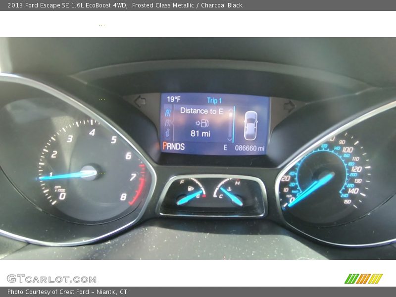Frosted Glass Metallic / Charcoal Black 2013 Ford Escape SE 1.6L EcoBoost 4WD