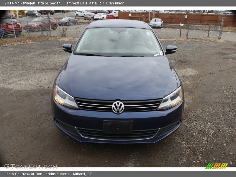 Tempest Blue Metallic / Titan Black 2014 Volkswagen Jetta SE Sedan
