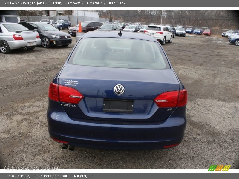 Tempest Blue Metallic / Titan Black 2014 Volkswagen Jetta SE Sedan