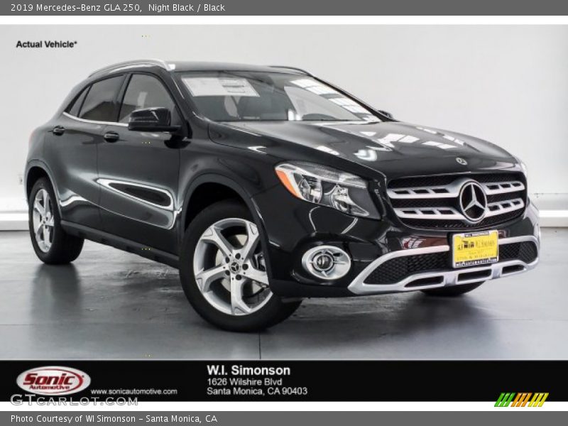 Night Black / Black 2019 Mercedes-Benz GLA 250