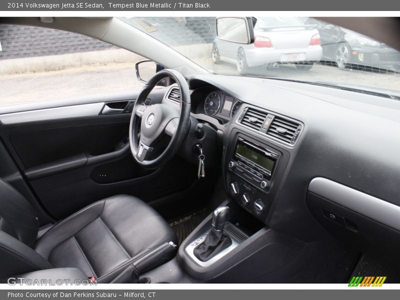 Tempest Blue Metallic / Titan Black 2014 Volkswagen Jetta SE Sedan
