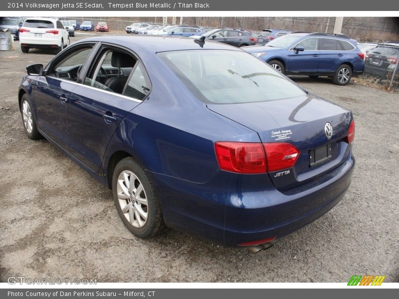 Tempest Blue Metallic / Titan Black 2014 Volkswagen Jetta SE Sedan