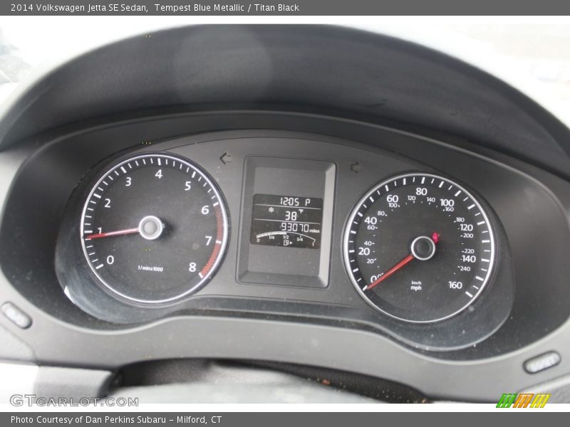 Tempest Blue Metallic / Titan Black 2014 Volkswagen Jetta SE Sedan