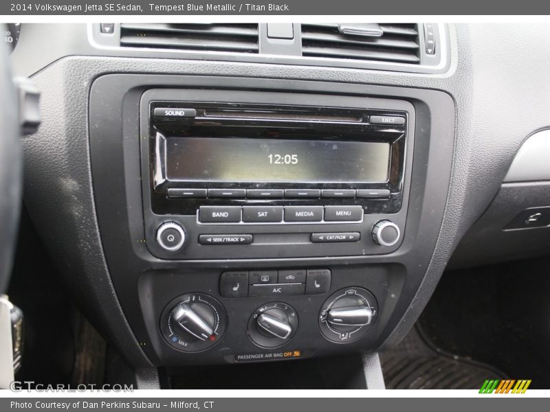 Tempest Blue Metallic / Titan Black 2014 Volkswagen Jetta SE Sedan