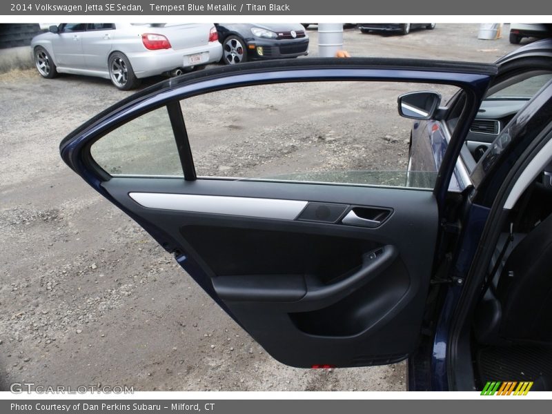 Tempest Blue Metallic / Titan Black 2014 Volkswagen Jetta SE Sedan