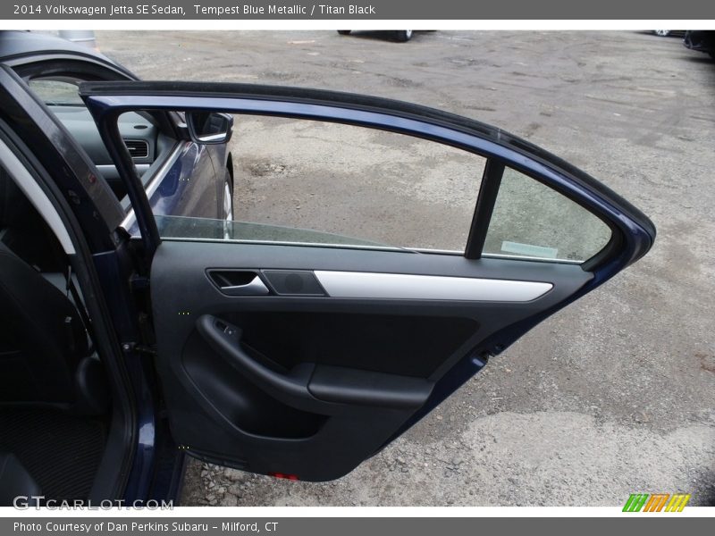 Tempest Blue Metallic / Titan Black 2014 Volkswagen Jetta SE Sedan
