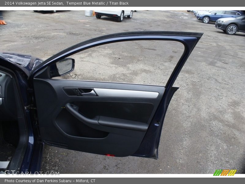 Tempest Blue Metallic / Titan Black 2014 Volkswagen Jetta SE Sedan