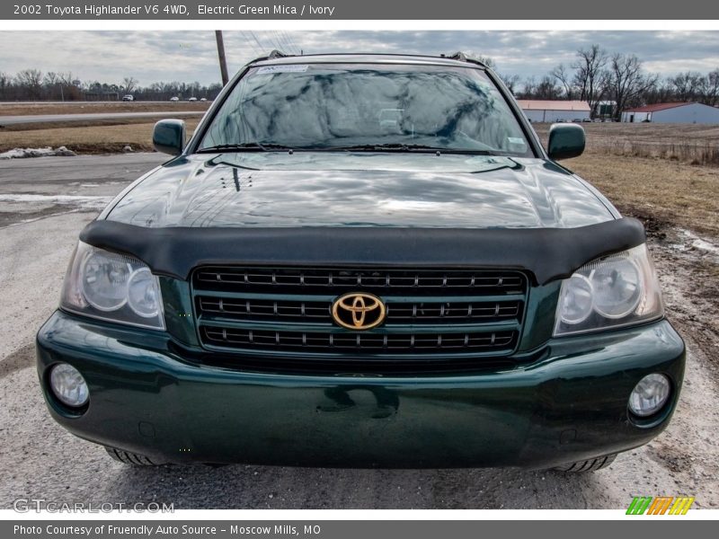 Electric Green Mica / Ivory 2002 Toyota Highlander V6 4WD