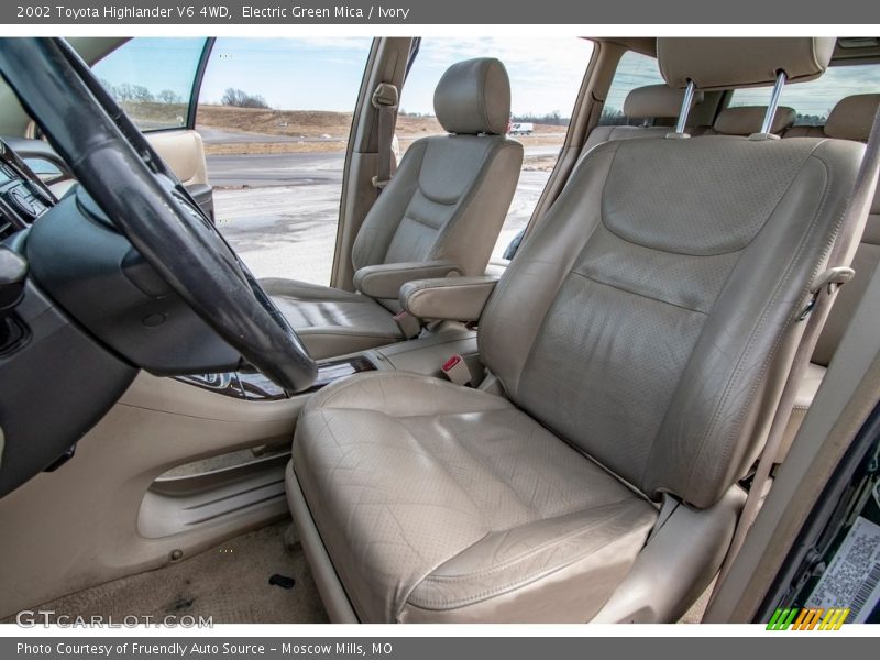 Electric Green Mica / Ivory 2002 Toyota Highlander V6 4WD