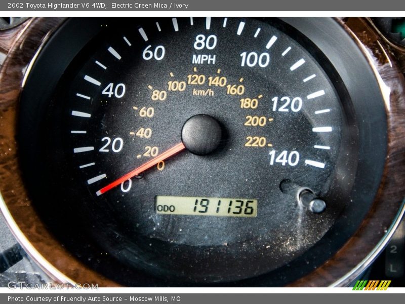 Electric Green Mica / Ivory 2002 Toyota Highlander V6 4WD