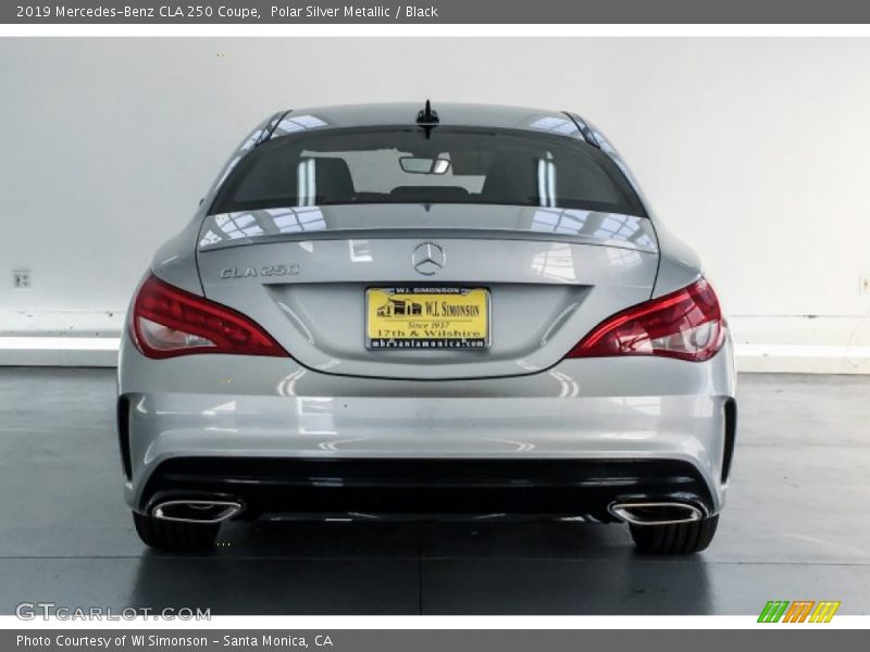 Polar Silver Metallic / Black 2019 Mercedes-Benz CLA 250 Coupe