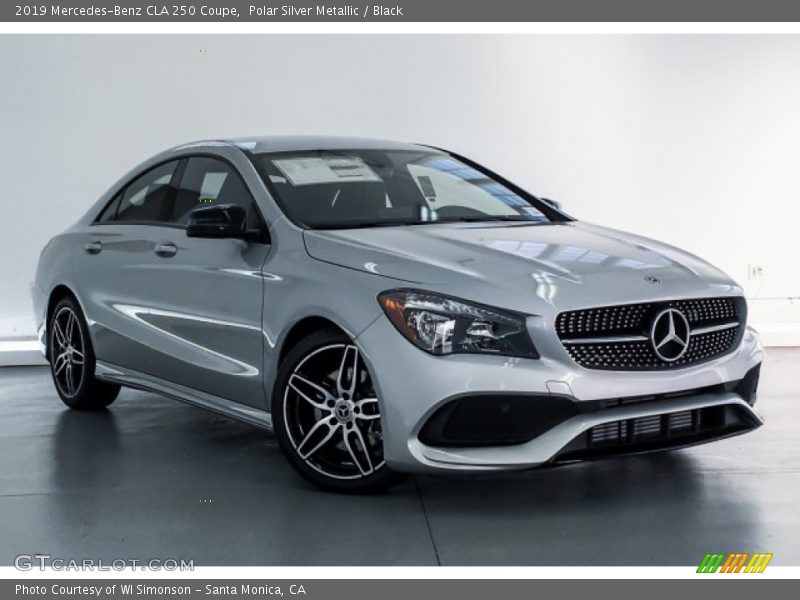 Polar Silver Metallic / Black 2019 Mercedes-Benz CLA 250 Coupe