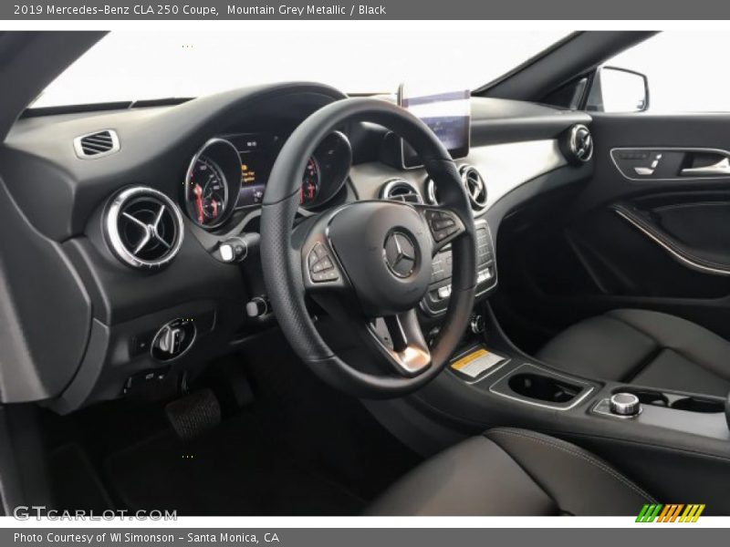 Mountain Grey Metallic / Black 2019 Mercedes-Benz CLA 250 Coupe