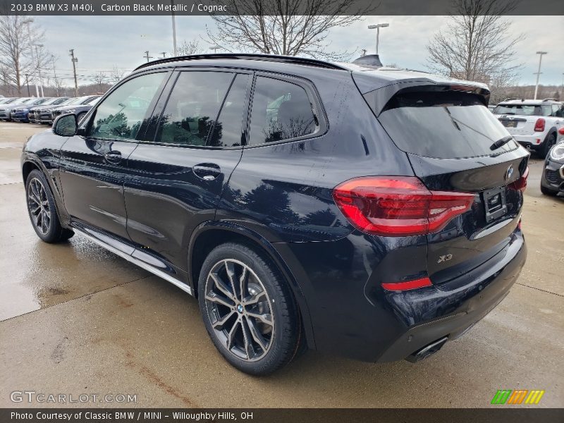 Carbon Black Metallic / Cognac 2019 BMW X3 M40i