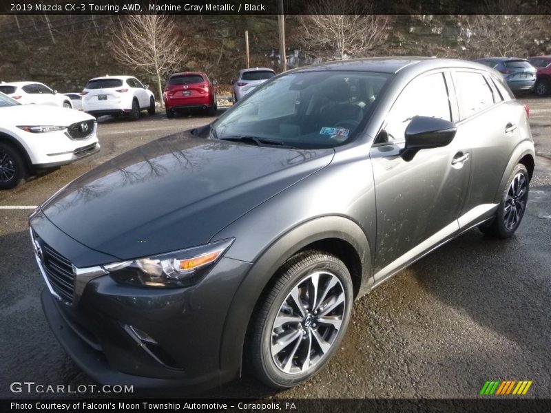 Machine Gray Metallic / Black 2019 Mazda CX-3 Touring AWD