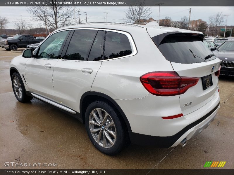 Mineral White Metallic / Canberra Beige/Black 2019 BMW X3 xDrive30i
