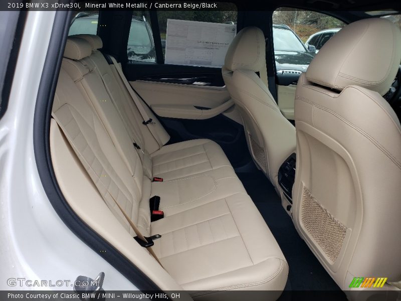 Mineral White Metallic / Canberra Beige/Black 2019 BMW X3 xDrive30i