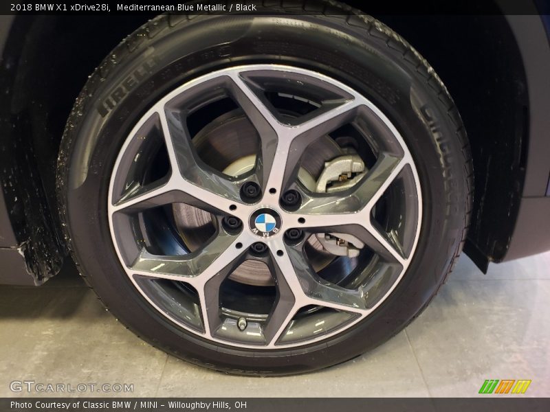 Mediterranean Blue Metallic / Black 2018 BMW X1 xDrive28i