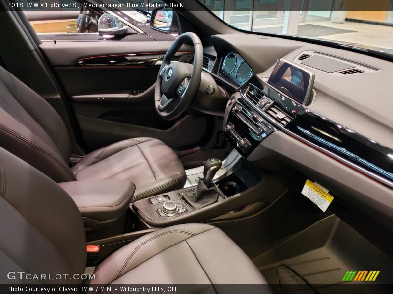 Mediterranean Blue Metallic / Black 2018 BMW X1 xDrive28i