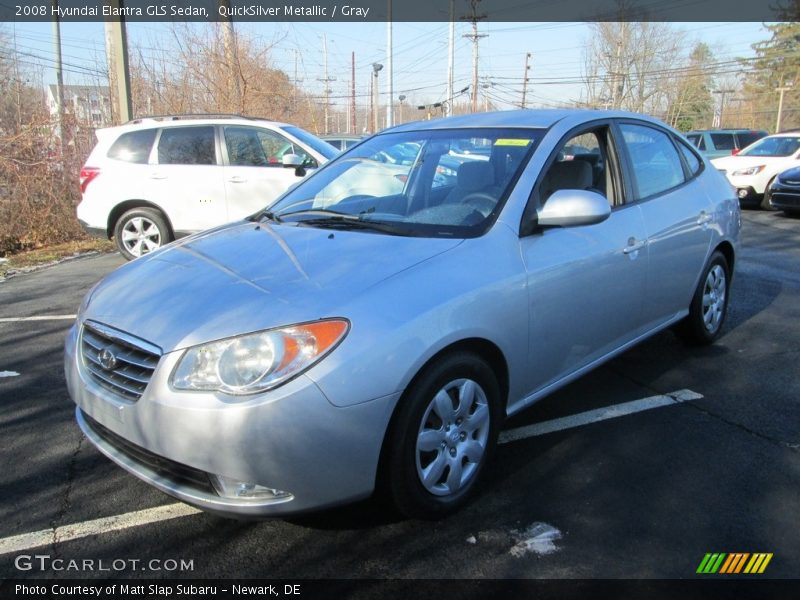 QuickSilver Metallic / Gray 2008 Hyundai Elantra GLS Sedan