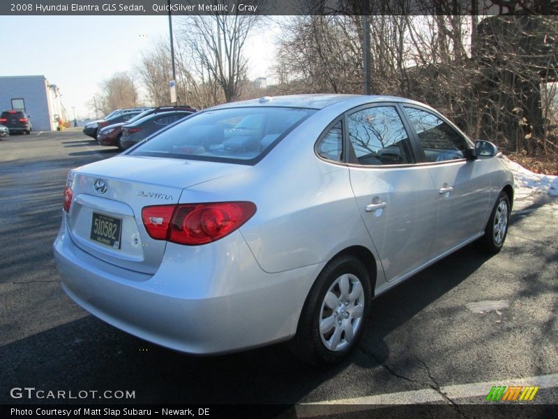 QuickSilver Metallic / Gray 2008 Hyundai Elantra GLS Sedan