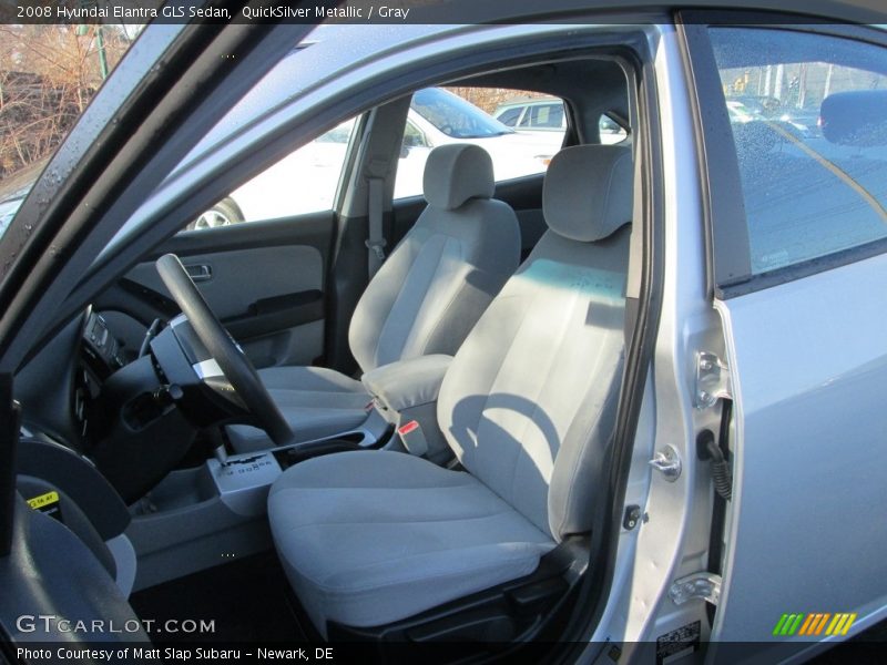 QuickSilver Metallic / Gray 2008 Hyundai Elantra GLS Sedan
