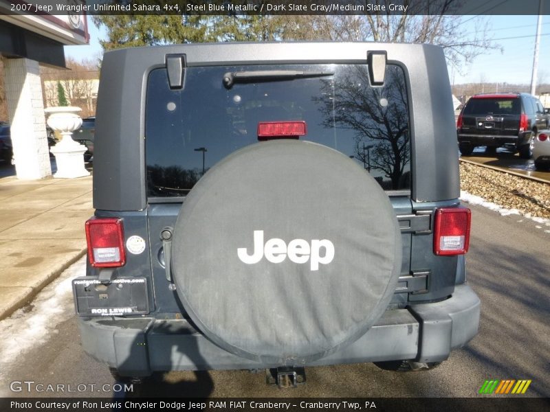 Steel Blue Metallic / Dark Slate Gray/Medium Slate Gray 2007 Jeep Wrangler Unlimited Sahara 4x4