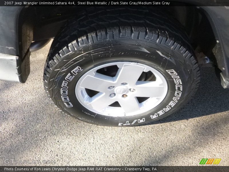 Steel Blue Metallic / Dark Slate Gray/Medium Slate Gray 2007 Jeep Wrangler Unlimited Sahara 4x4