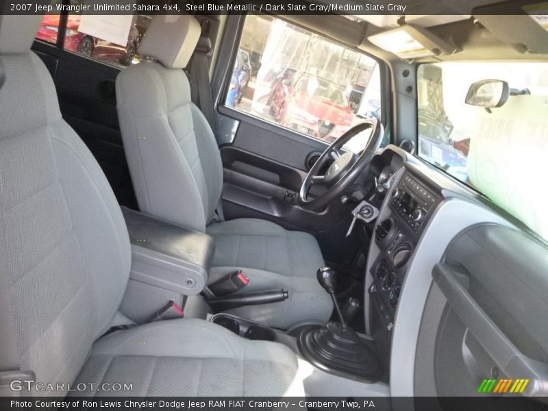 Steel Blue Metallic / Dark Slate Gray/Medium Slate Gray 2007 Jeep Wrangler Unlimited Sahara 4x4