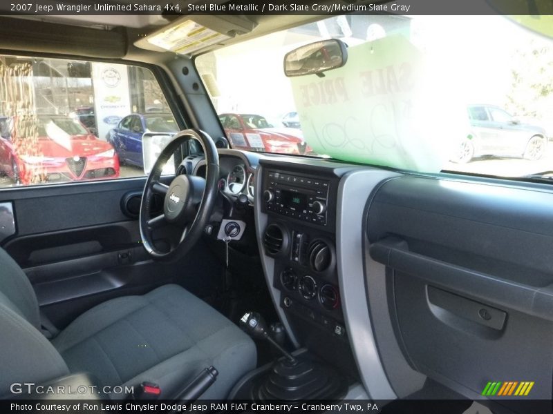 Steel Blue Metallic / Dark Slate Gray/Medium Slate Gray 2007 Jeep Wrangler Unlimited Sahara 4x4