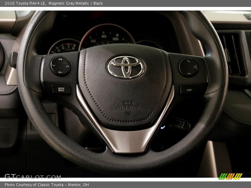 Magnetic Gray Metallic / Black 2016 Toyota RAV4 LE