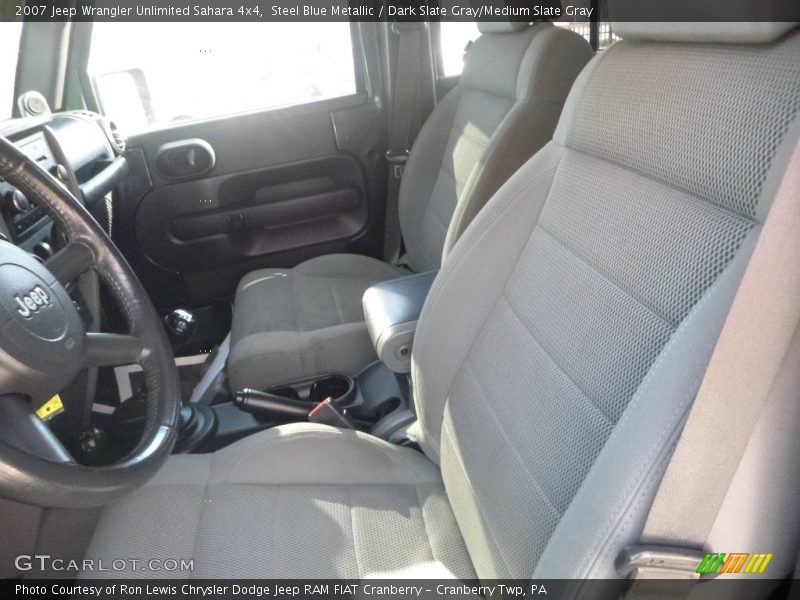 Steel Blue Metallic / Dark Slate Gray/Medium Slate Gray 2007 Jeep Wrangler Unlimited Sahara 4x4