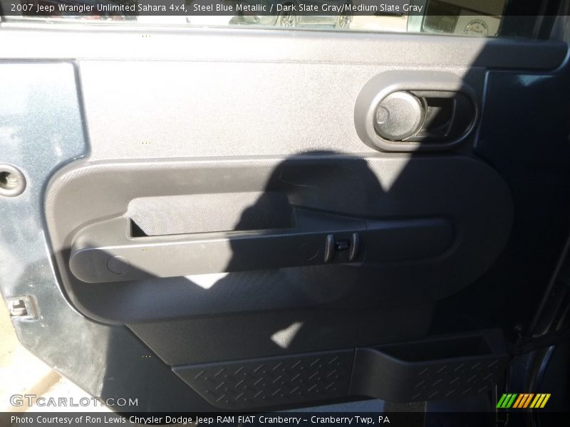 Steel Blue Metallic / Dark Slate Gray/Medium Slate Gray 2007 Jeep Wrangler Unlimited Sahara 4x4