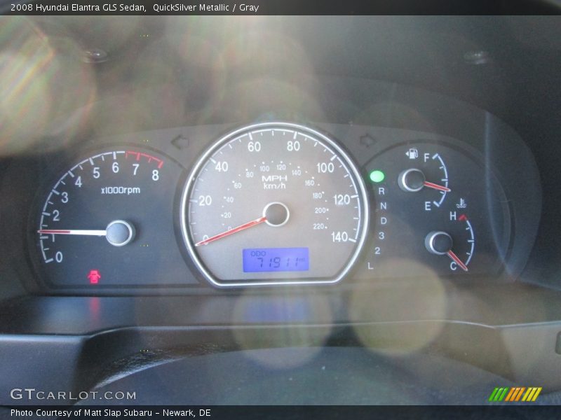 QuickSilver Metallic / Gray 2008 Hyundai Elantra GLS Sedan