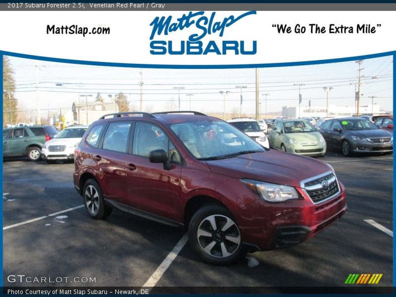 Venetian Red Pearl / Gray 2017 Subaru Forester 2.5i