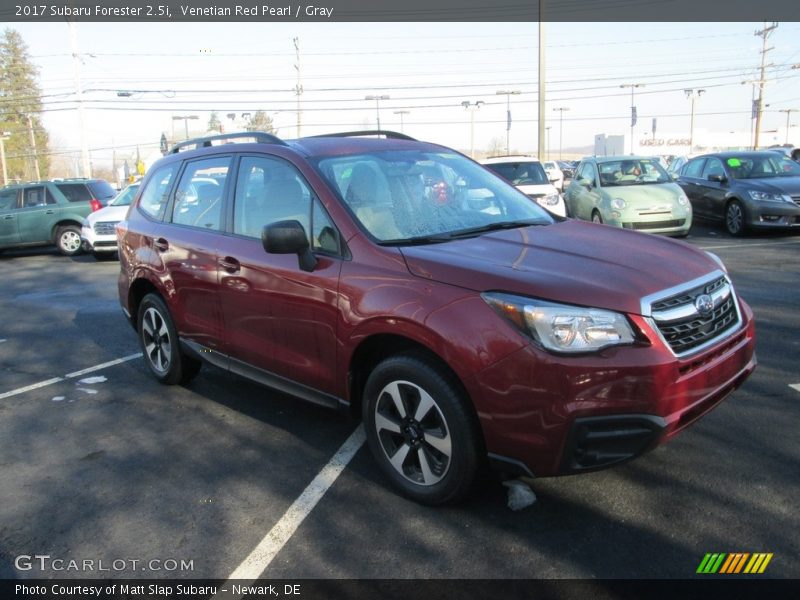 Venetian Red Pearl / Gray 2017 Subaru Forester 2.5i