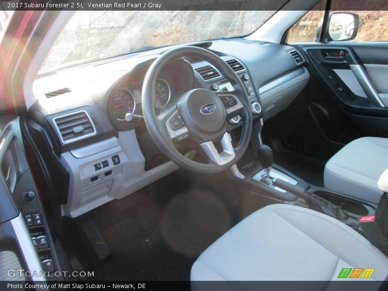 Venetian Red Pearl / Gray 2017 Subaru Forester 2.5i